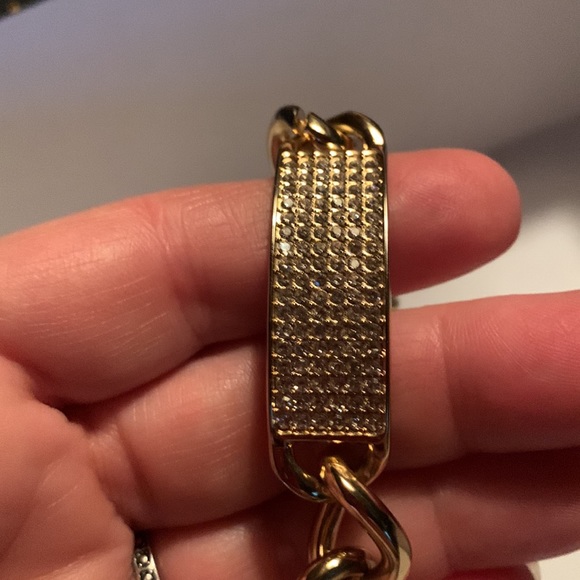 Graziano Gold Tone Chain Link Bracelet - Picture 2 of 7